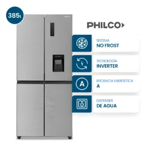 D_NQ_NP_2X_895278-MLA95350593813_102025-F Heladera Philco PHSB470XD2 Side by Side Cross Door Slim 4 Puertas No Frost 385L Inox