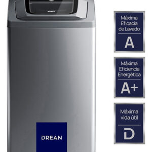 Lavarropas 6,5 Kg Gris Drean Concept Neo Fuzzy 658 G Color Acero inox