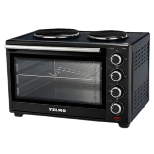 Horno Eléctrico 50 Litros 1600w Grill Yelmo Yl50a C/ Doble Anafe - Negro